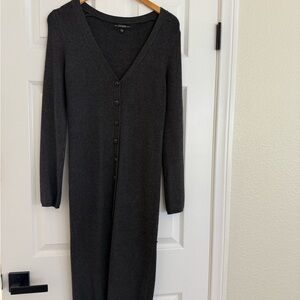 Guess Women's Charcoal Long Sleeve Dress